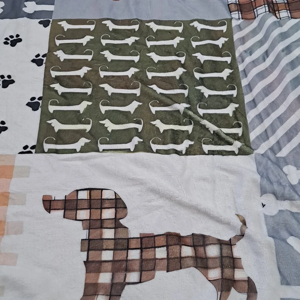 DachshundPatchwork Dog Blanket 50 X 60